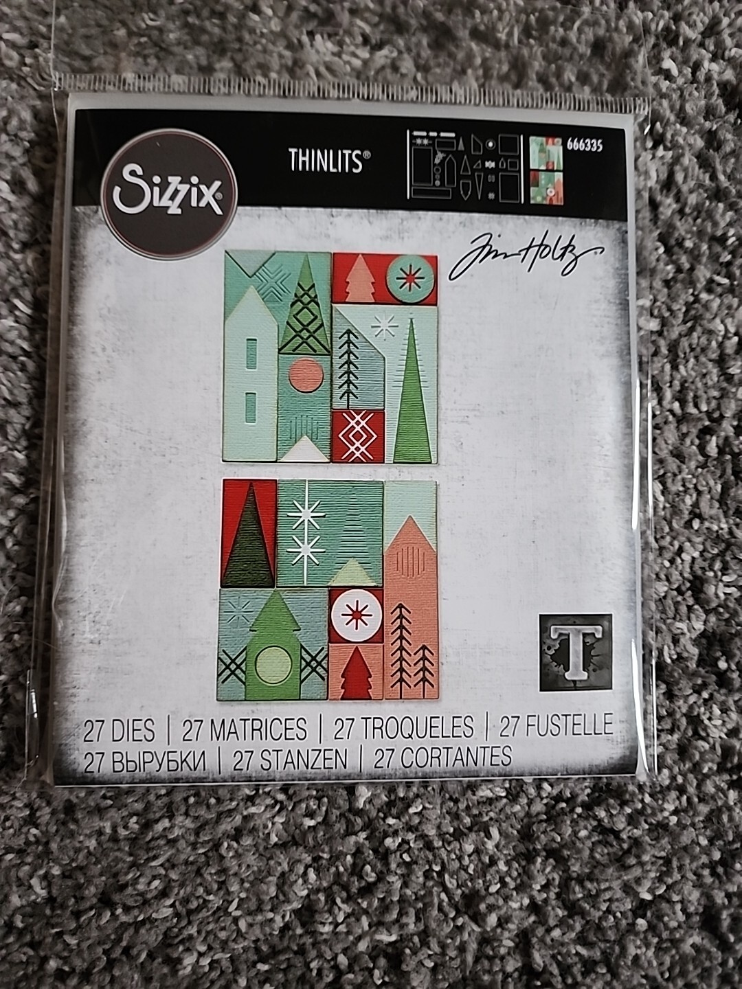 Sizzix Christmas Thinlits Dies, Holiday Blocks