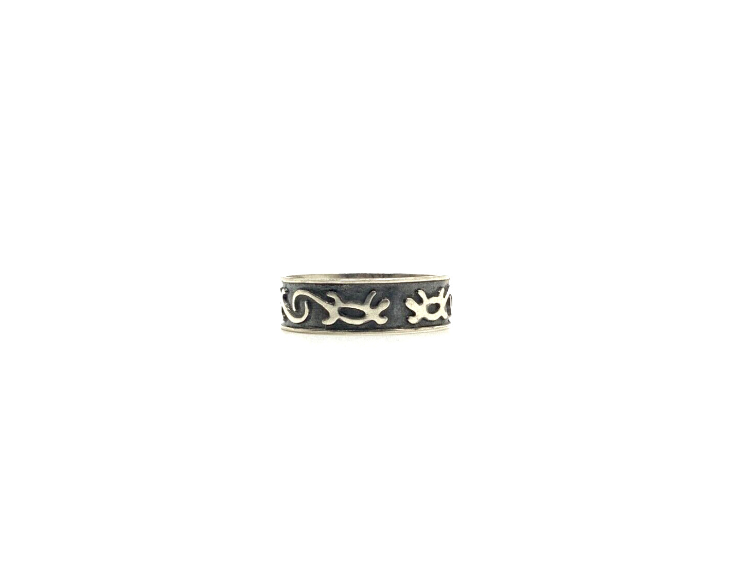 Signed MEXICO Lizard TOE BAND RING STERLING SILVER 925 SIZE 5 ADJUSTABLE