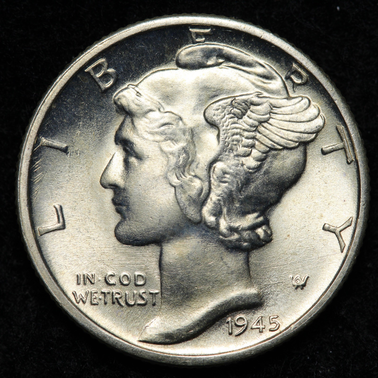 1945-D Mercury Silver Dime GEM BU *UNCIRCULATED* MS E326 KGCN