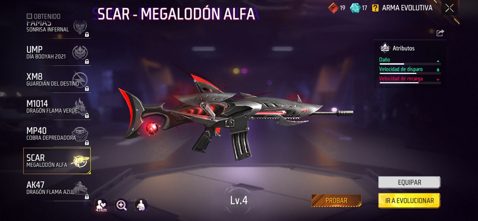 Cuenta de freefire chetada