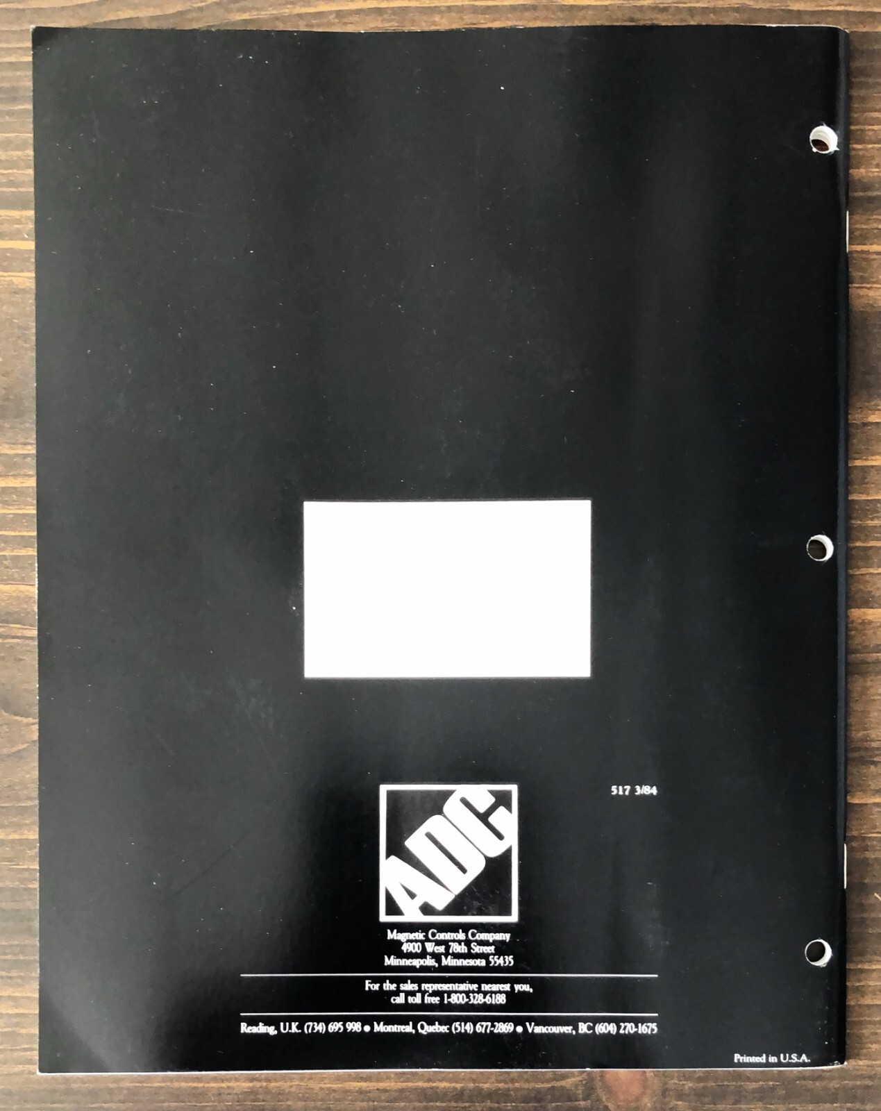 ADC - Network Control Products Catalog (1984)
