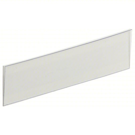 BIN BUDDY BB-13 Label Holder,Clear,Smooth,Slide-In,PK25 4DE41