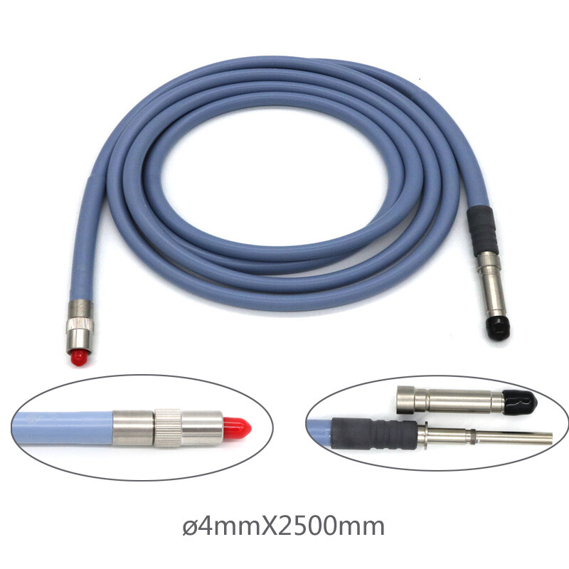 Medical Fiber Optic Cable light source endoscope 4mmX2.5M For Wolf, Storz