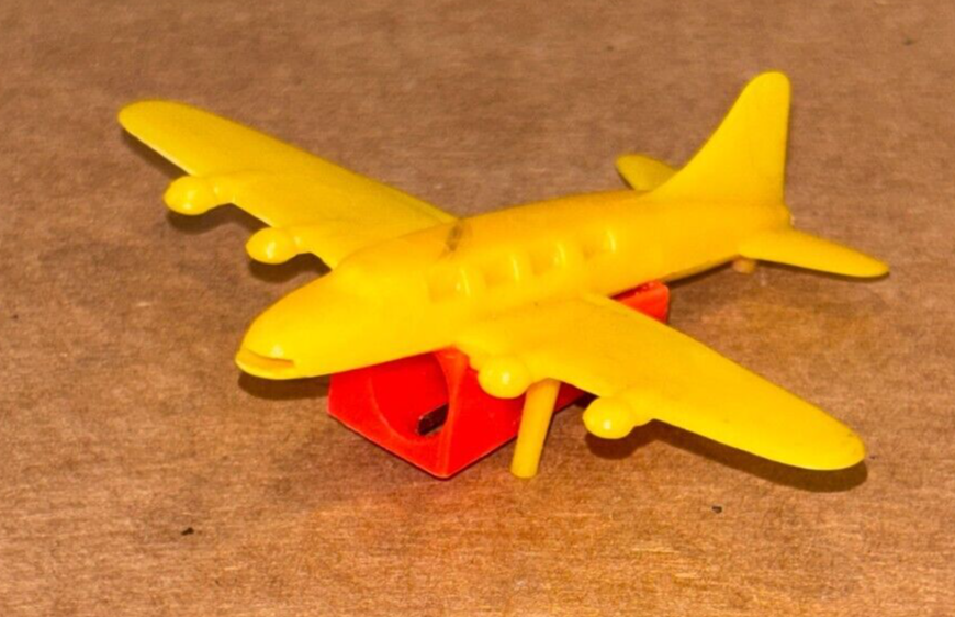 Vintage, Plastic Toy Airplane, Pencil Sharpener