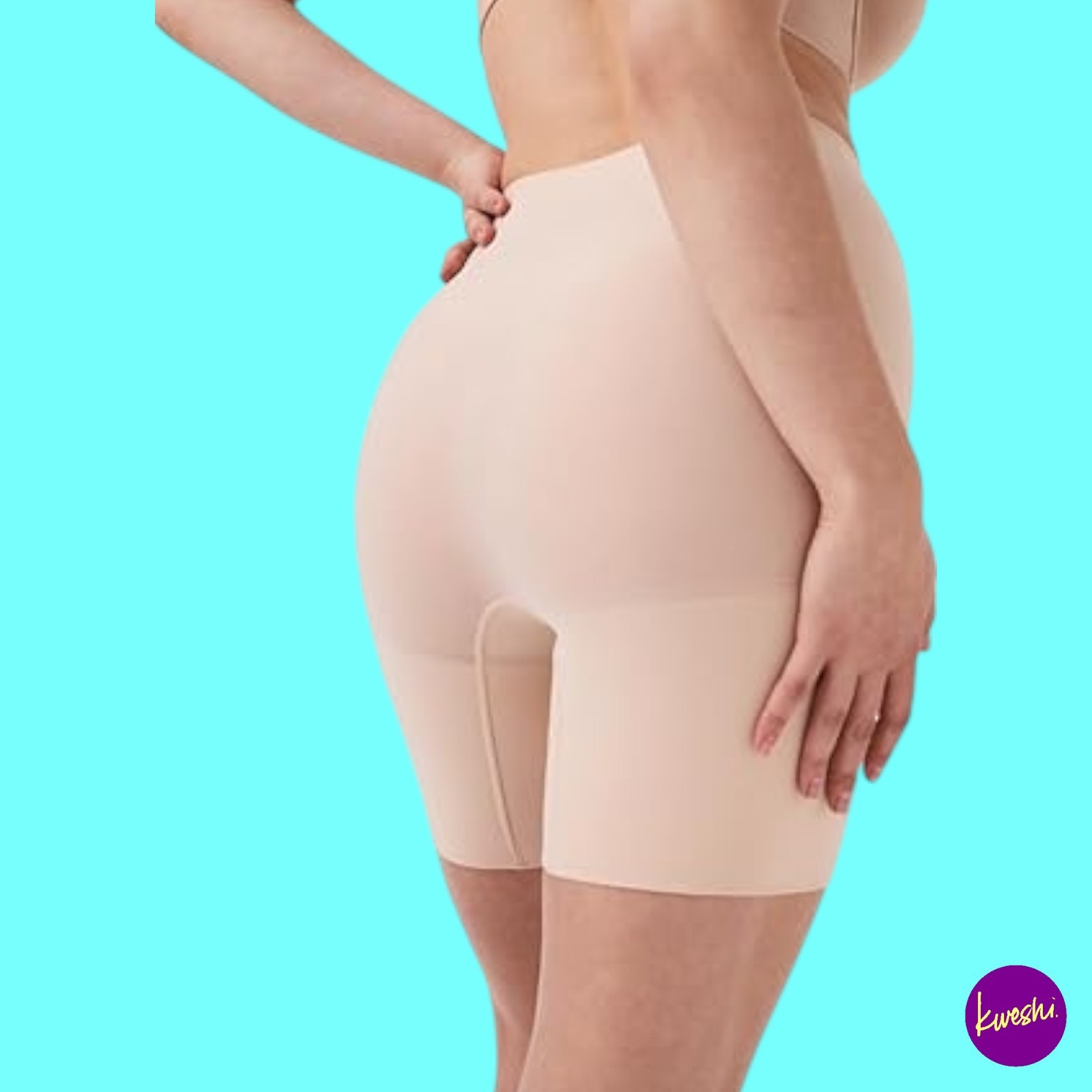 SPANX Women's Shapewear Shorts, Soft Nude, UK L | EU 40 | US 10