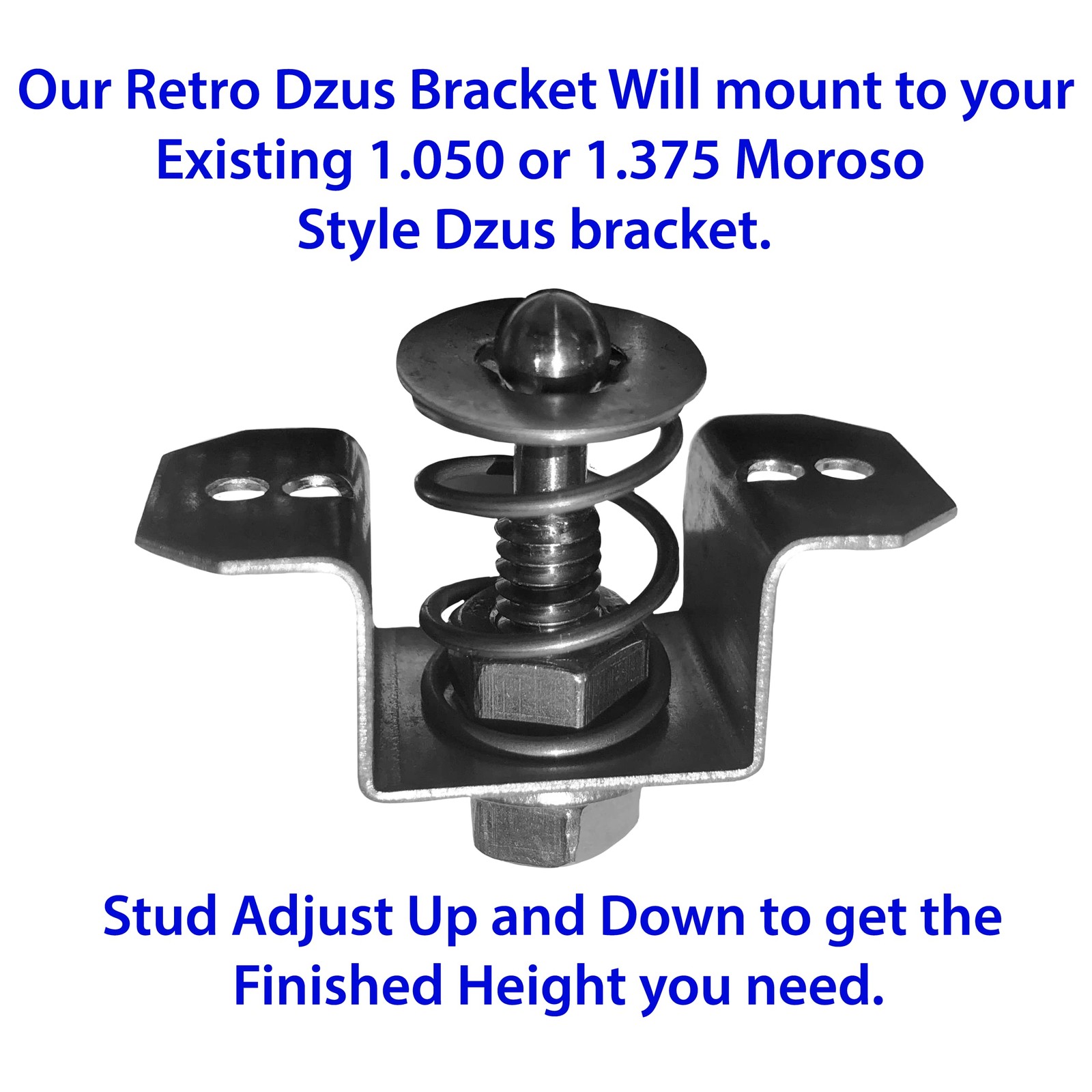 Dzus Large Push Button Retro Quick Latch Release Fastener Black 1.375 Inch