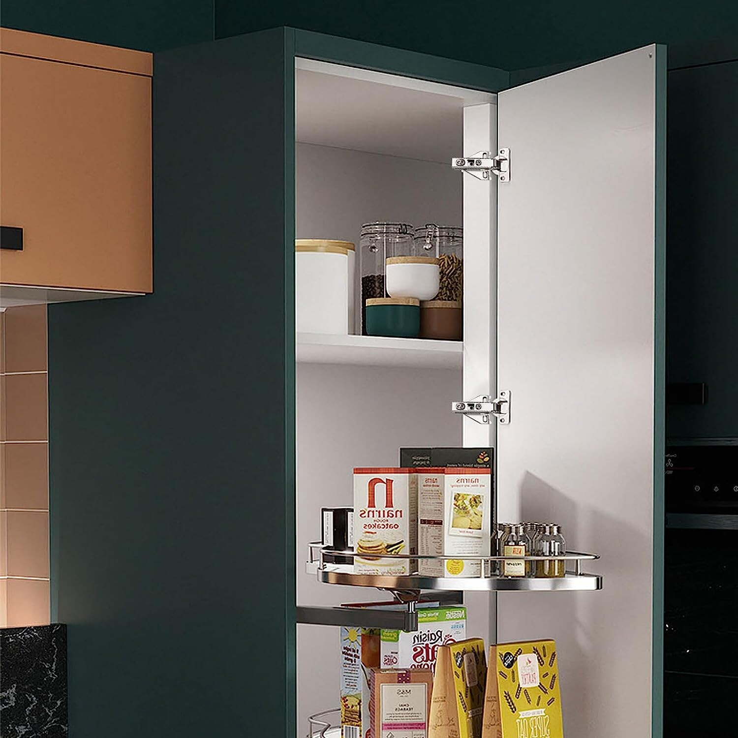 Kitchen Cabinet Hinge for Face Frame Cabinet, Concealed Cabinet Hinge W/ Screw