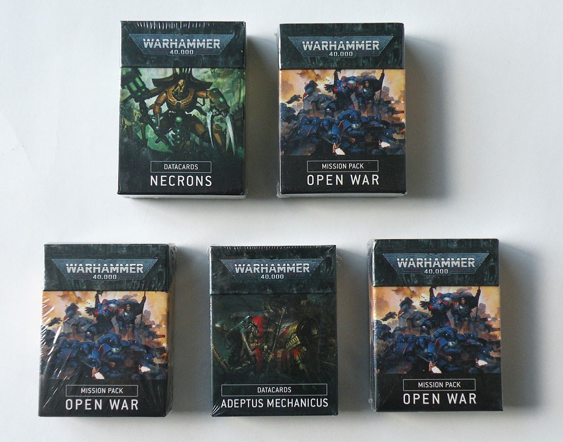 Pick Warhammer 40K Datacards Adeptus Mechanicus or Open War New & Sealed