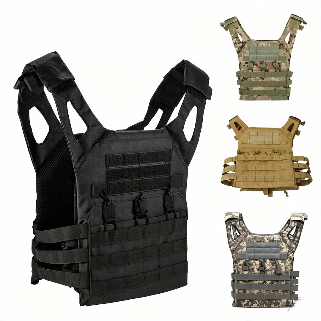 Molle Utility Vest Airsoft Paintball Plate Carrier Fishing Hunting Outdoor Gear