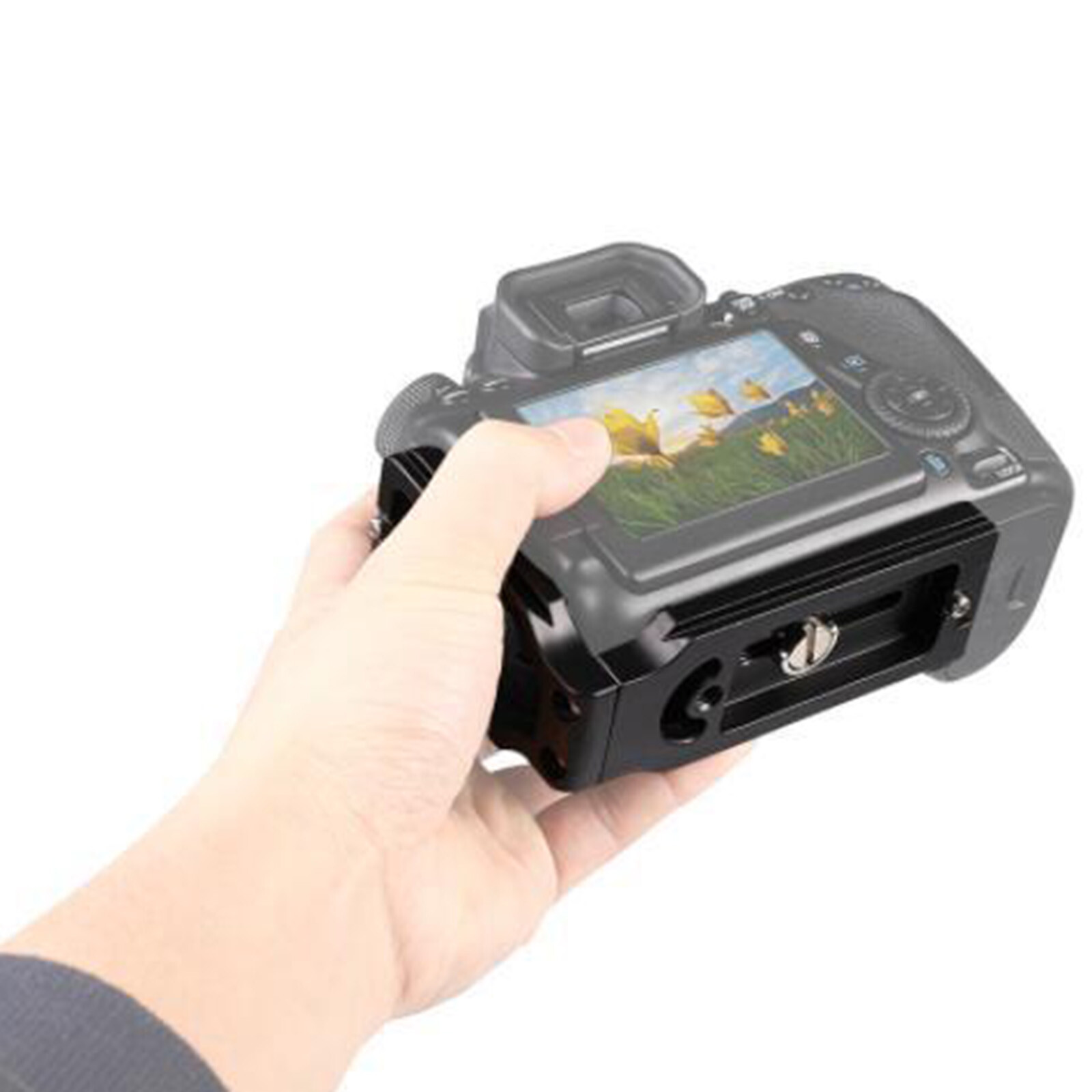 L Bracket Vertical Horizontal Tripod Quick Release Plate for DSLR Camera GoPro