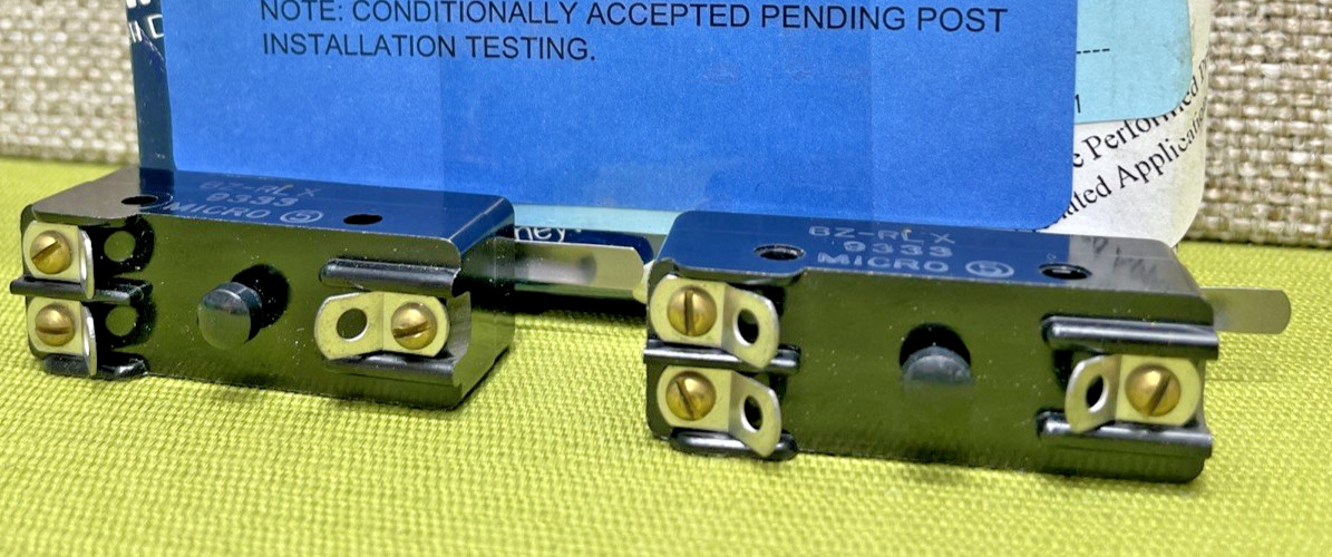 Lot of 2, HONEYWELL BZ-RLX / BZRLX Micro Switch
