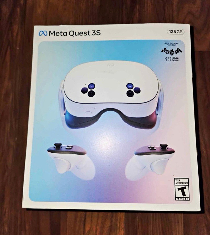 Meta Quest 3S 128GB, VR Headset, White, Batman Edition