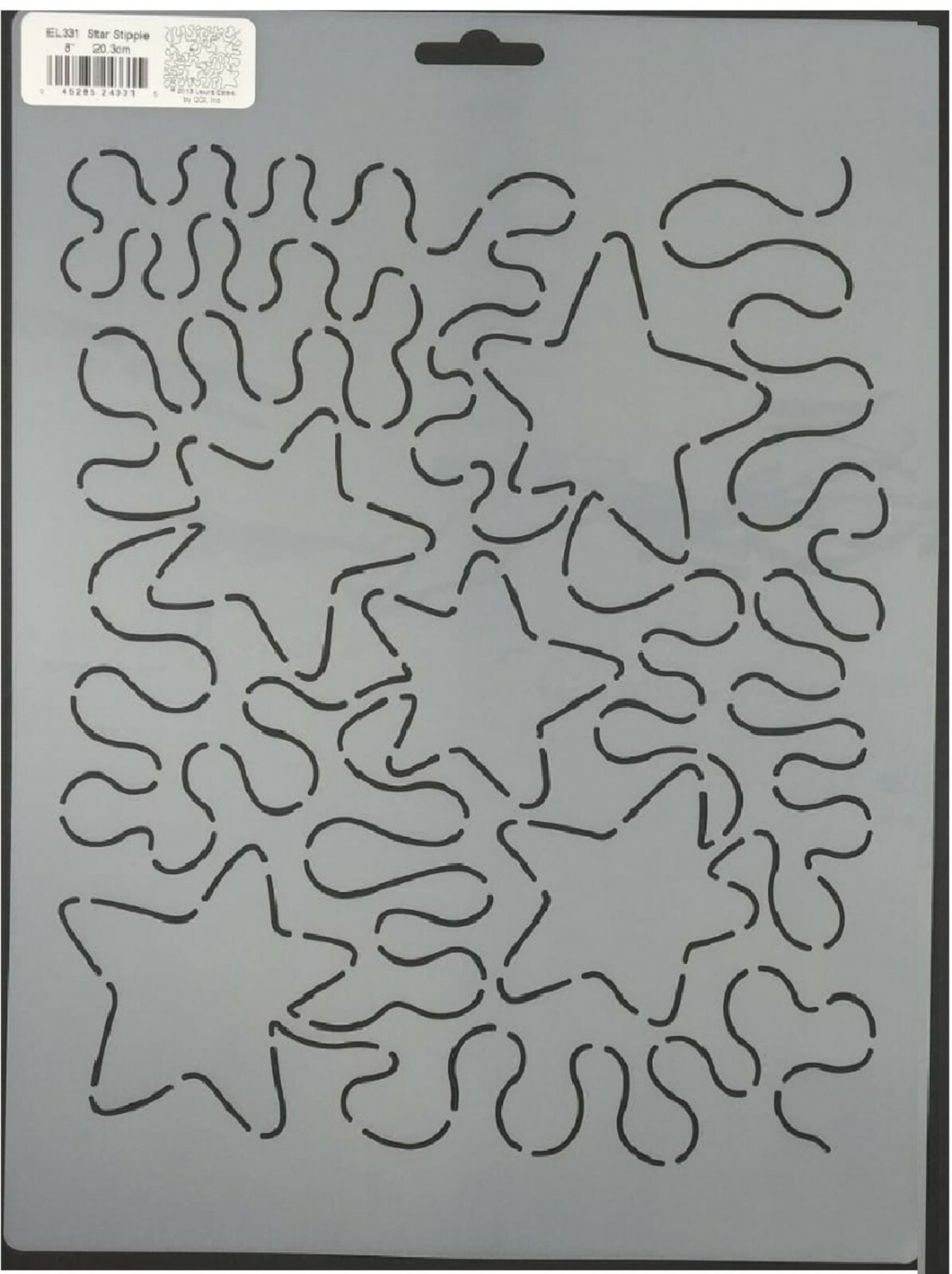 Quilting Stencil Star Stipple Quilt Patterns 8" Background Plastic Templates