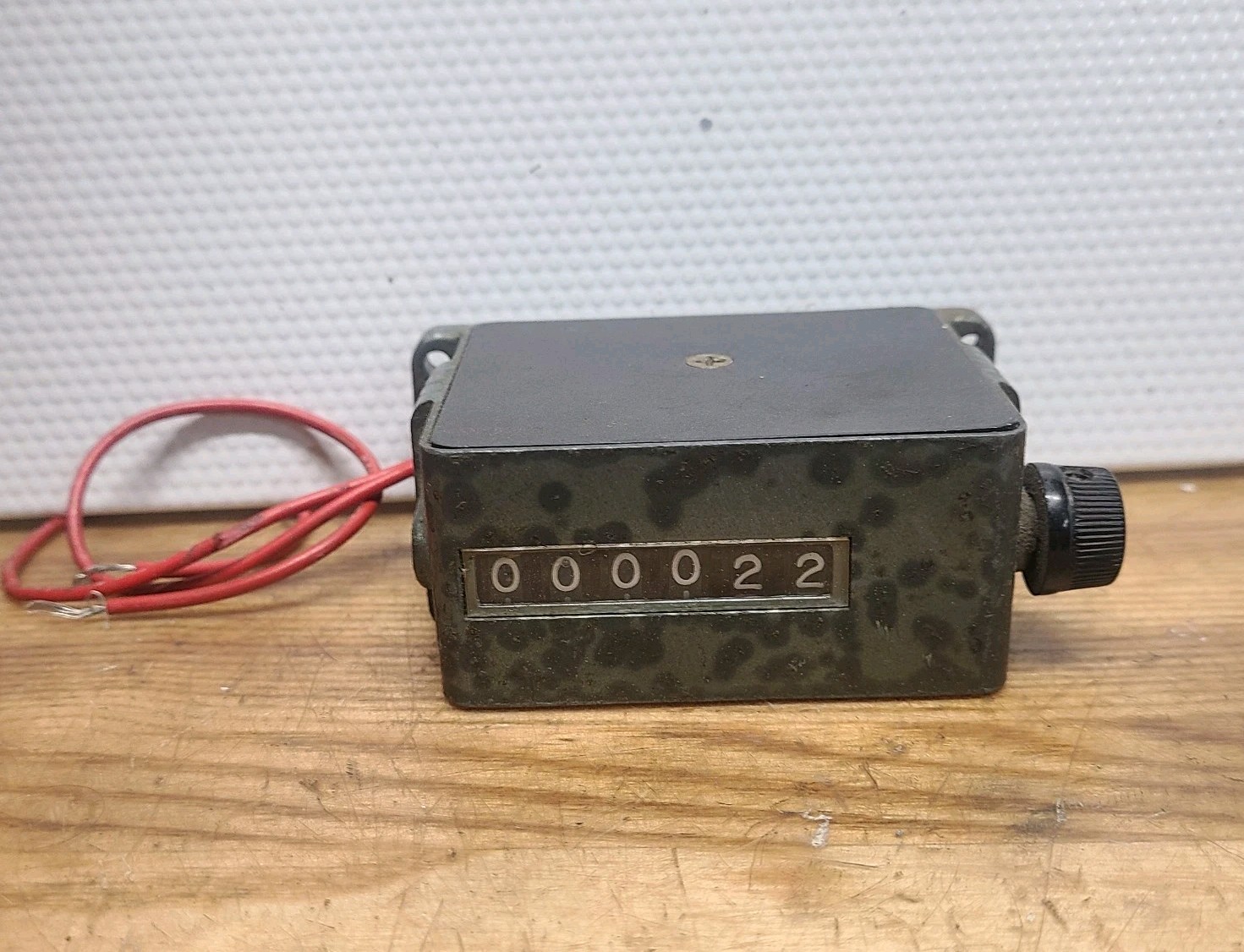 Vintage Durant 6 Digit Counter Works 115v Restetable Electromechanical Electric