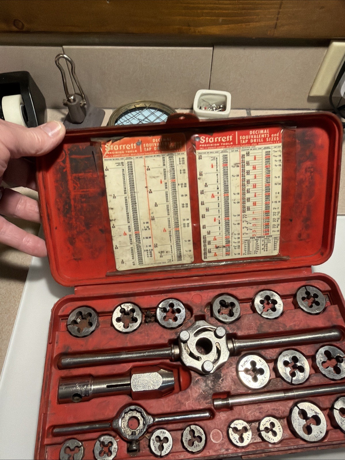 Vintage Blue Point TD2425 SAE tap and die set partial incomplete