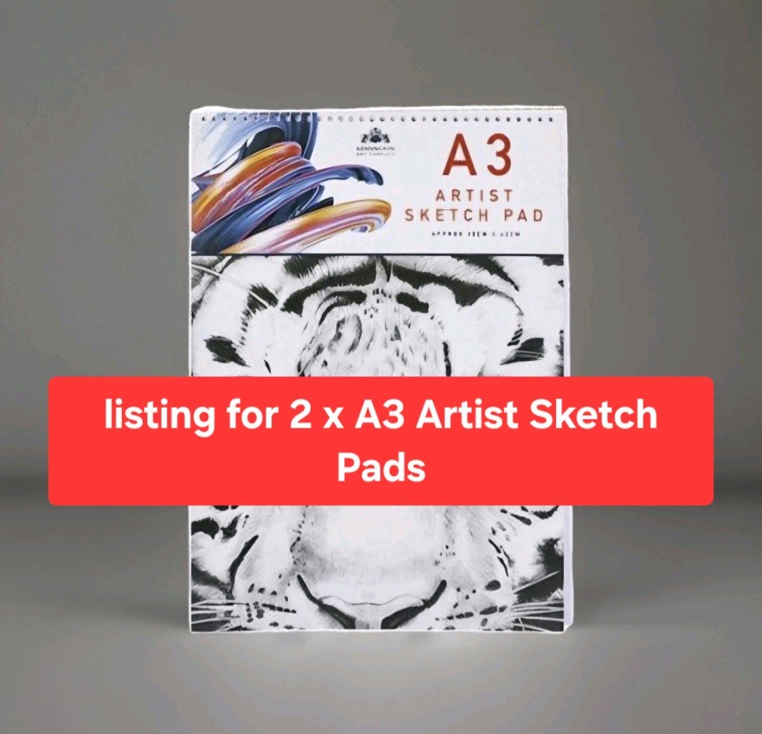 2 X A3 Drawing Pad Kids Art & Craft 80gsm 40 Pages