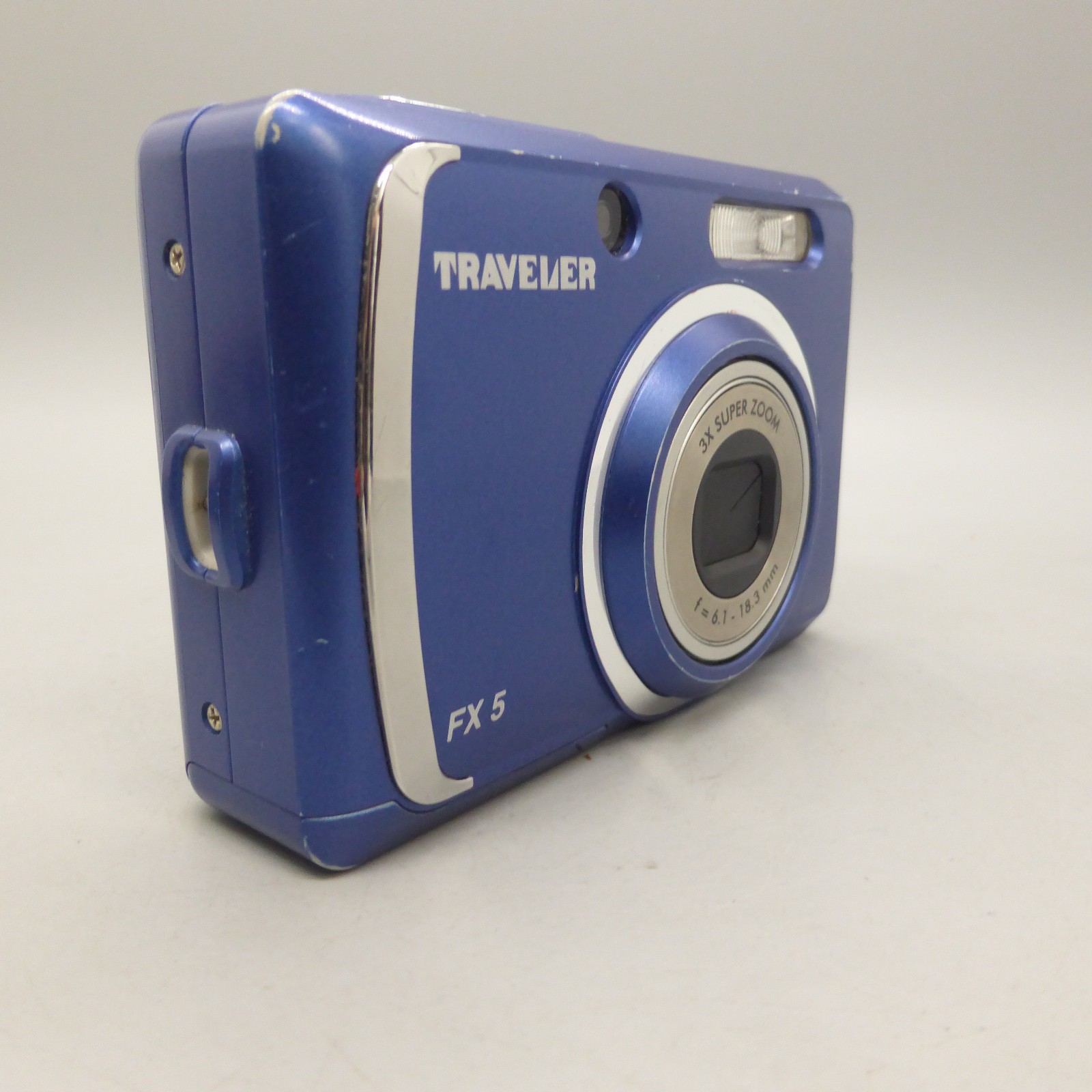 Traveler Digital Camera FX-5 5.0MP Blue Tested *Read*