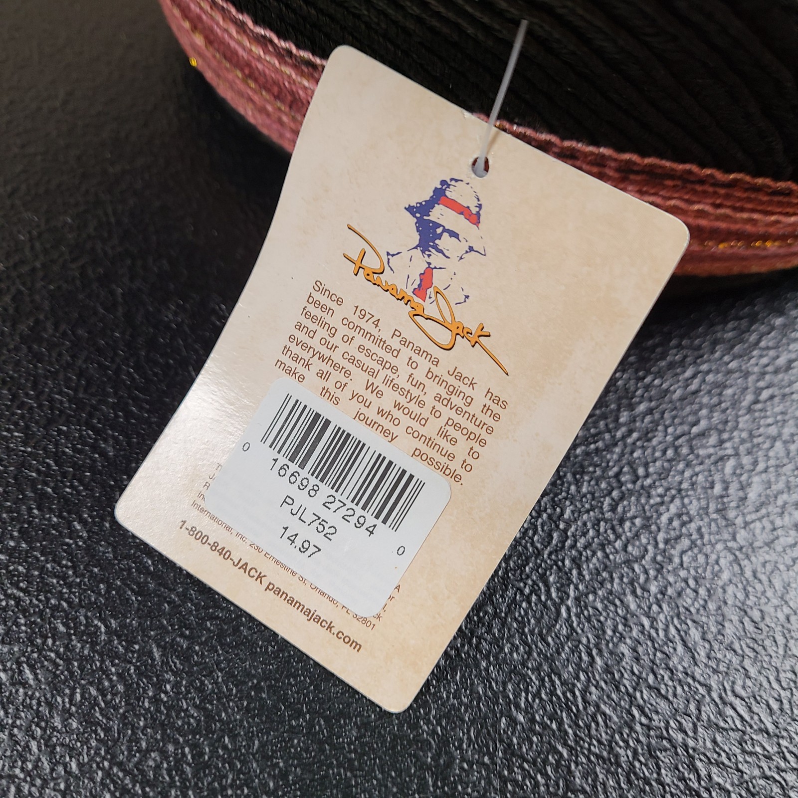 Panama Jack Straw Sun Visor 4.75" Peak NWT