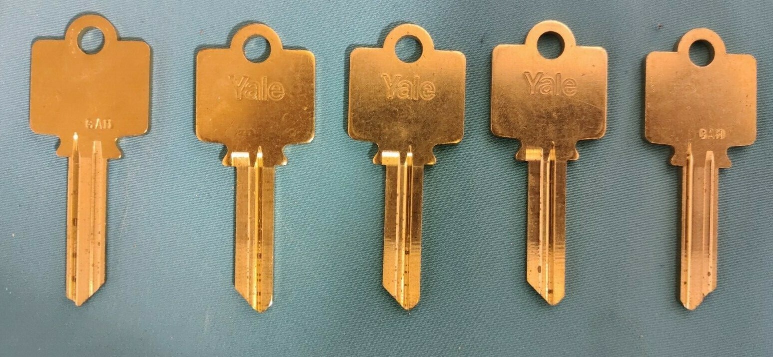Yale Commercial Key Blanks AN117GAH (Lot of 5)