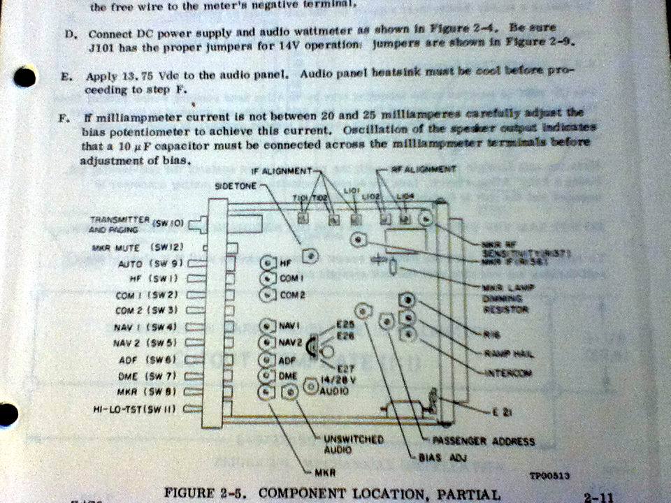 Narco CP-136T Audio Install Manual