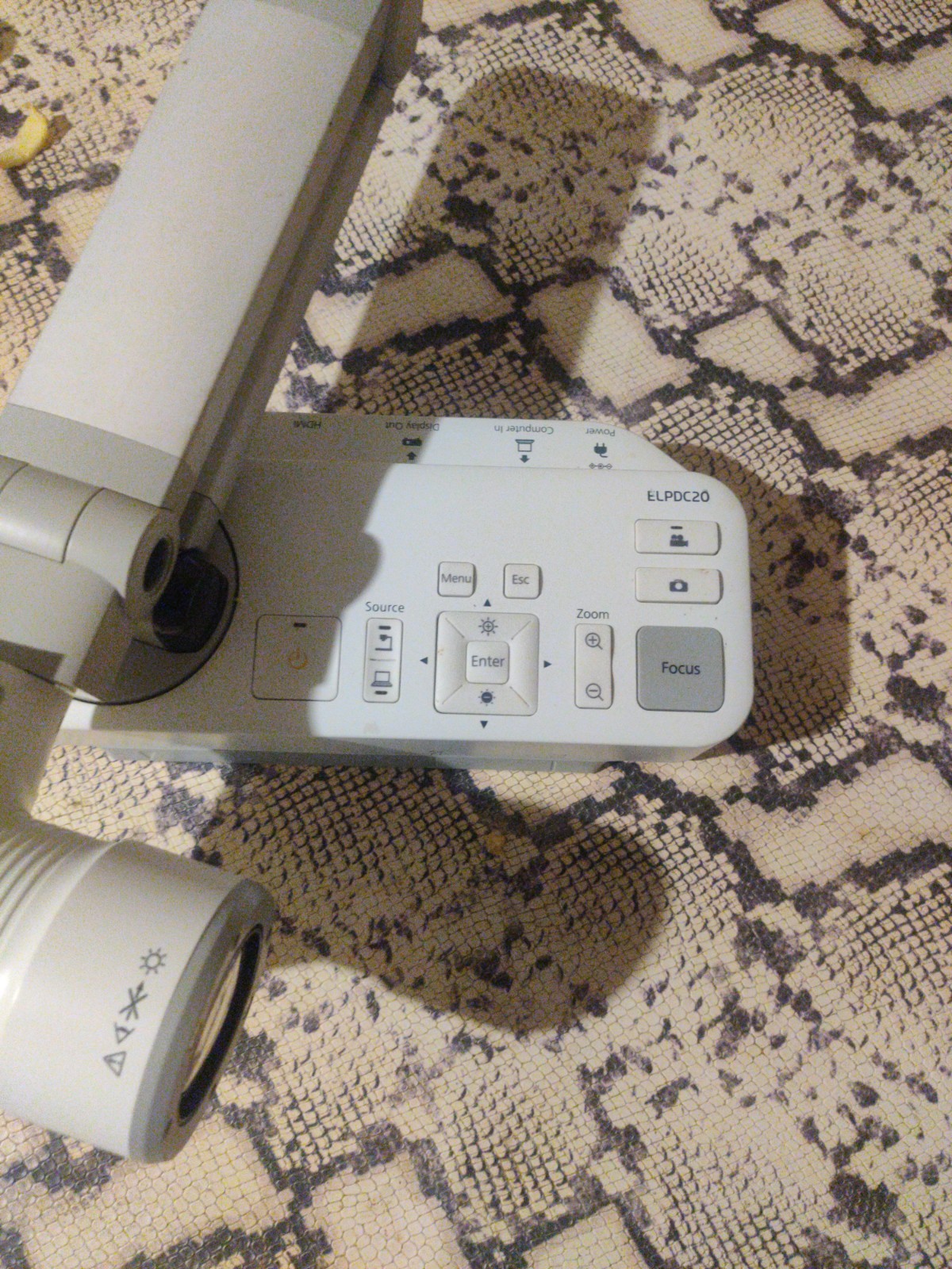 Epson ELPDC20 - Document Camera HDMI - Tested - NO AC Adapter