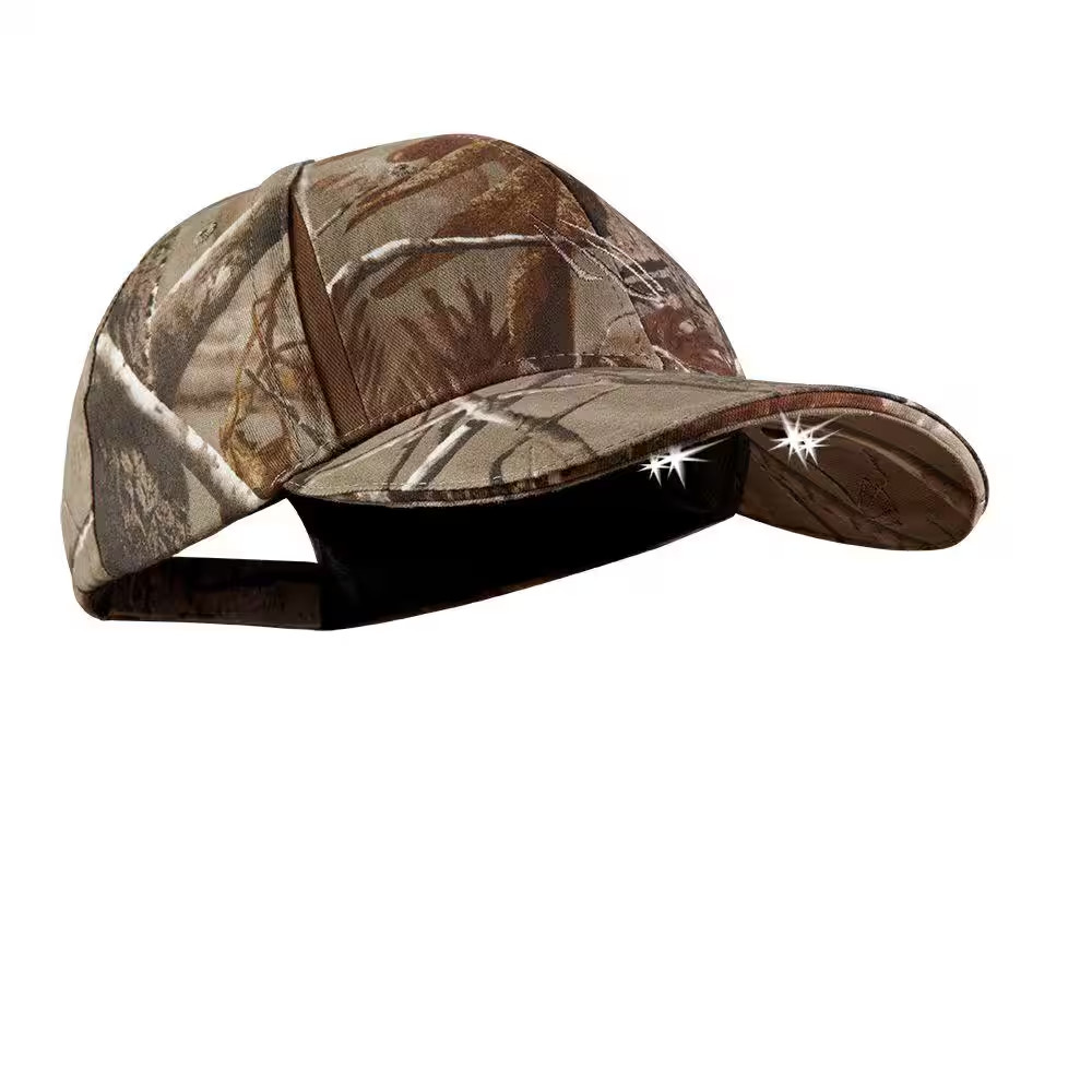 Powercap Camo Led Hat 25/10 Ultra-bright Hands Free Lighted Battery Powered He