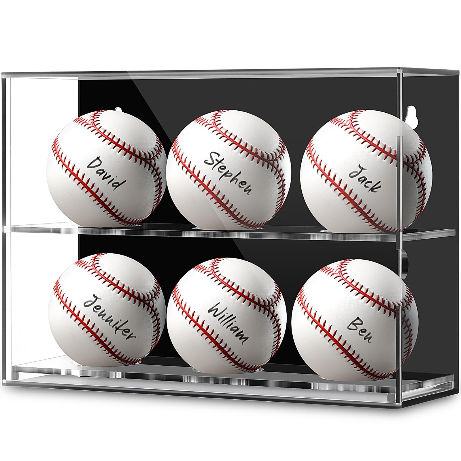 Colingmill Acrylic Baseball Display Case Wall Mounted Holder Clear