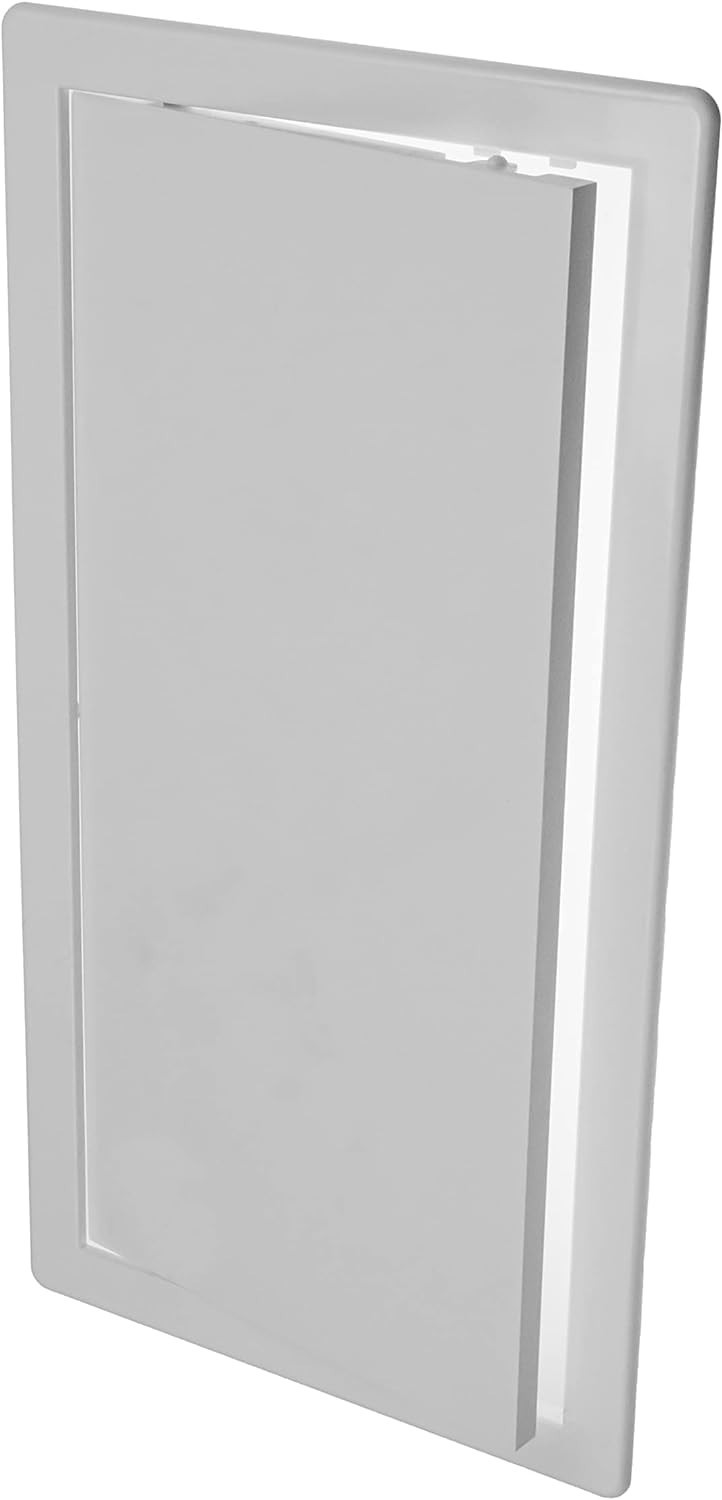DIY 8" x 16" White Plastic Access Panel for Plumbing and Electrical Access