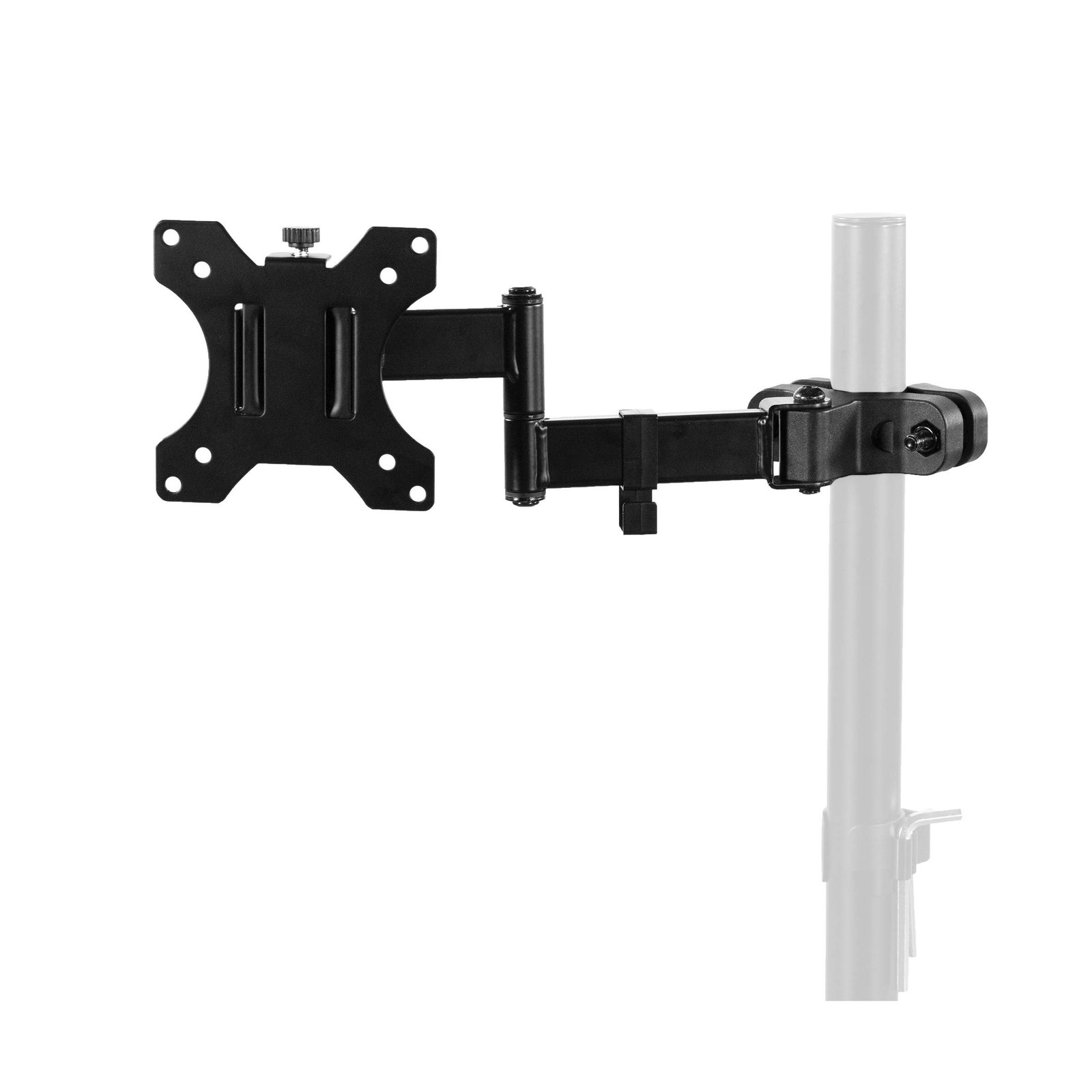 VIVO Steel Universal Full Motion Pole Mount Monitor Arm with Removable 75mm a...