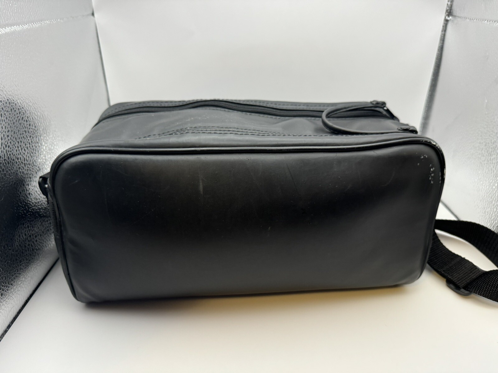 Ambico Classic Camcorder Case Black Padded Adjustable Strap Inside Pockets