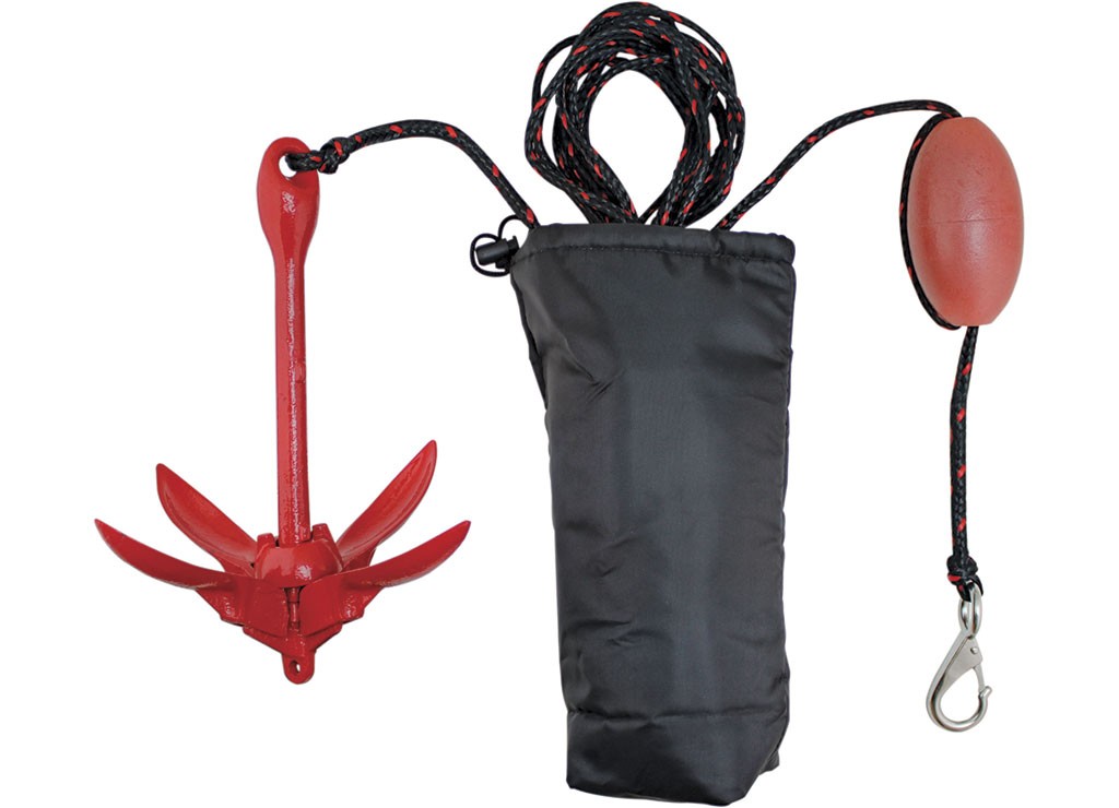 Extreme Max 3006.6548 BoatTector Grapnel Anchor Kit with Storage Bag - 3.5 lbs.