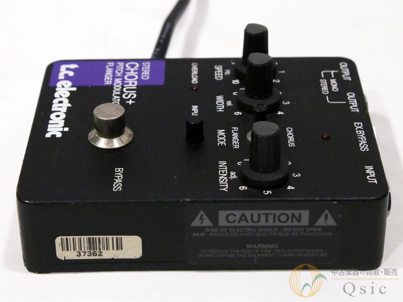 TC Electronic SCF Stereo Chorus Plus Modulator Flanger Pedal Used