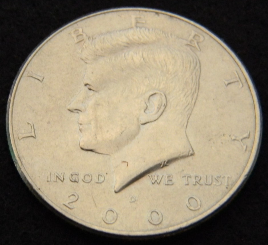 2000-D KENNEDY HALF DOLLAR CIRCULATED FIFTY 50 CENTS 2000D