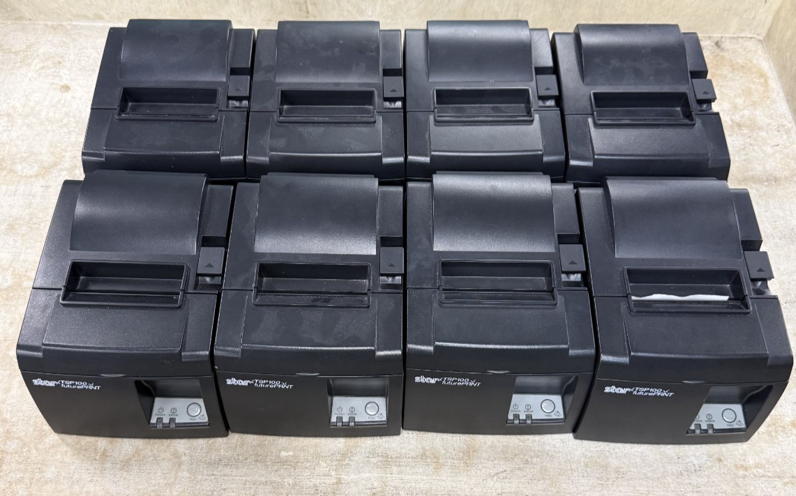8x Star Micronics TSP100 Thermal USB POS Receipt Printer futurePRNT