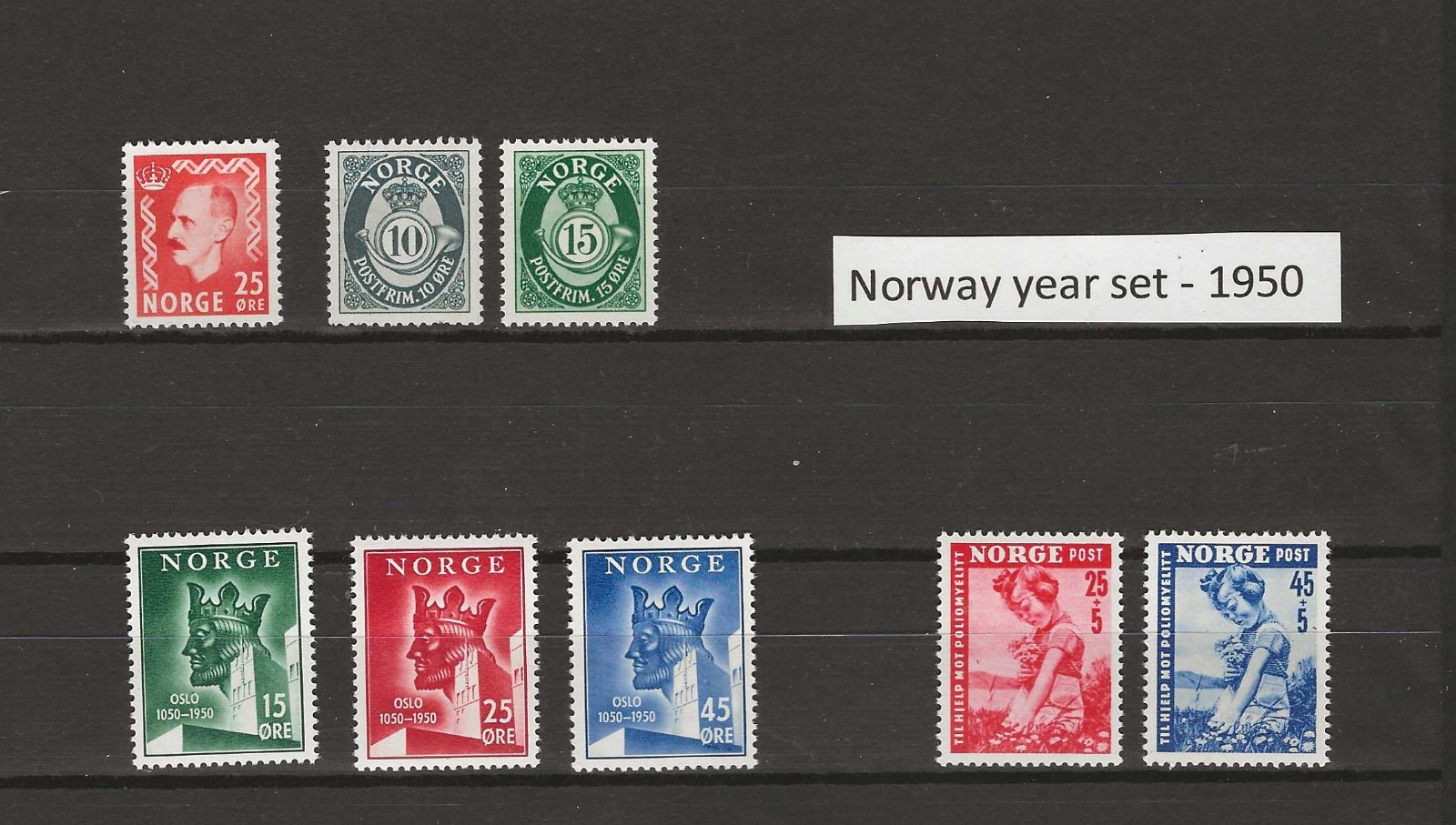 Norway 1950 year set MNH