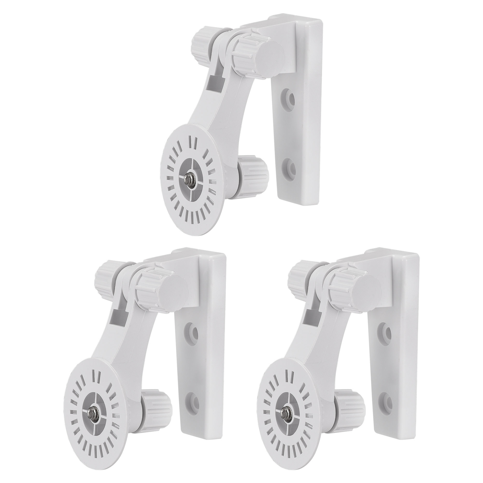 Adjustable Security Camera Bracket, Plastic Wall Mount CCTV Stand, White 3pcs