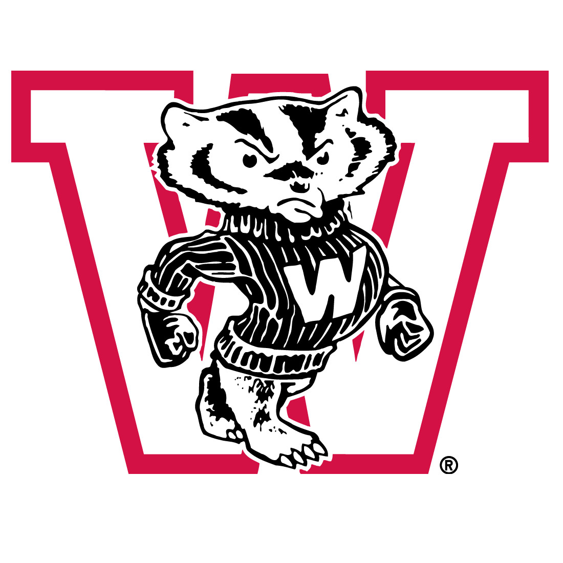 Wisconsin Badgers NCAA Weather Resistant Vinyl Die Cut Sticker Decal 02