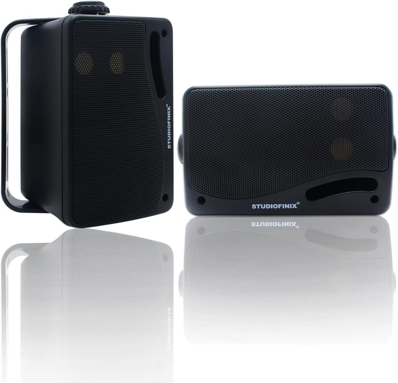 2X Outdoor Speakers Marine Wired Wall Mount 3-Way 200W 4OHM Waterproof Patio