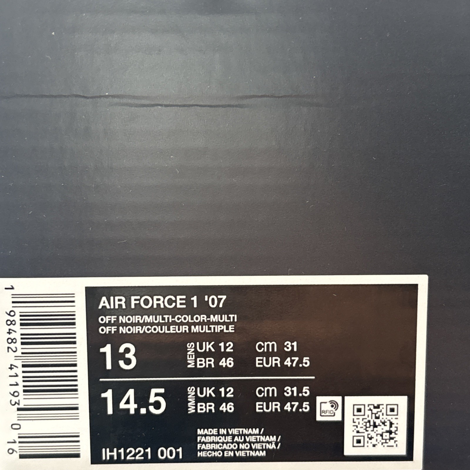 Mens Size 13 Nike Air Force 1 '07 Real Tree Casual Sneaker IH1221 001 NEW