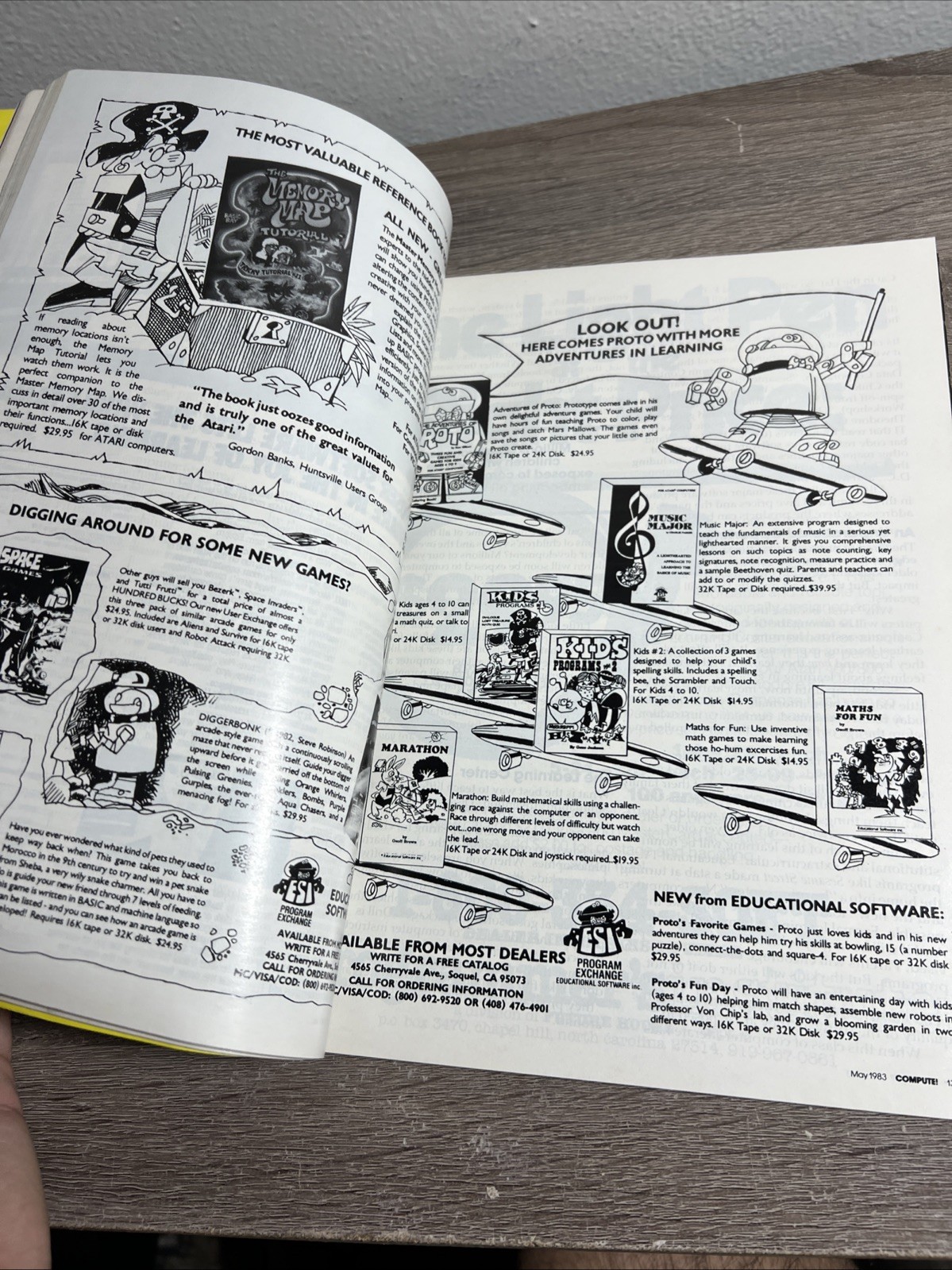 Compute! Magazine May 1983 Atari Commodore CPM Gaming Software Ads Articles etc