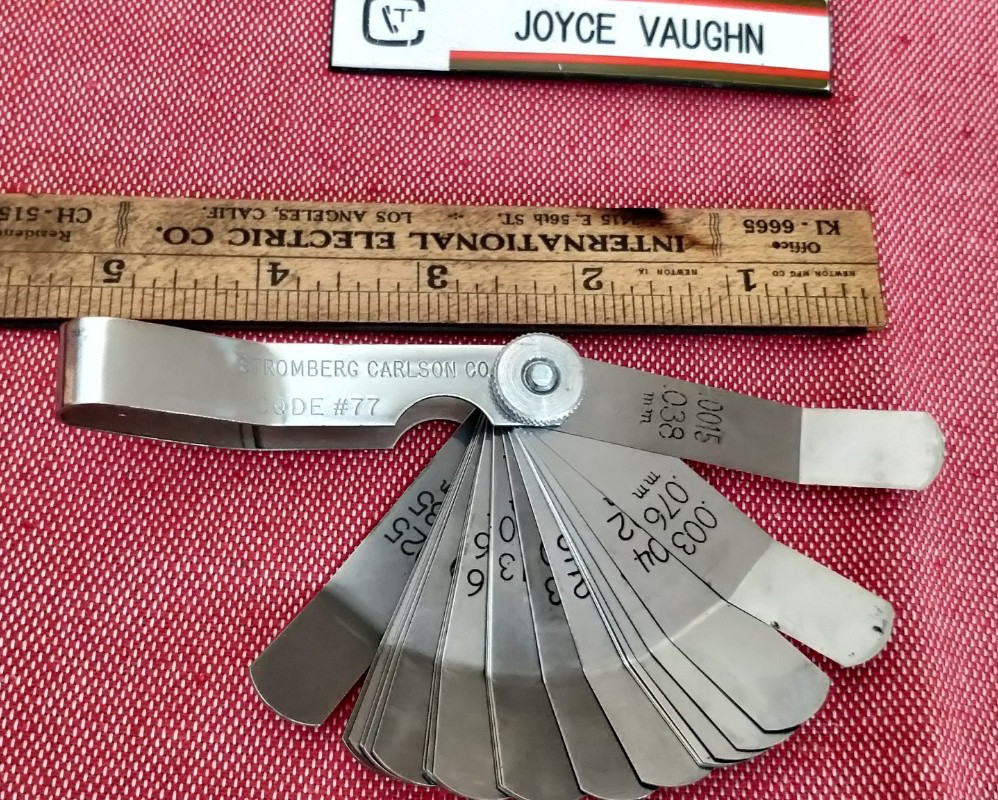 Vtg STROMBERG CARLSON #77 thickness gage / feeler gage - Telephone Repair Tool