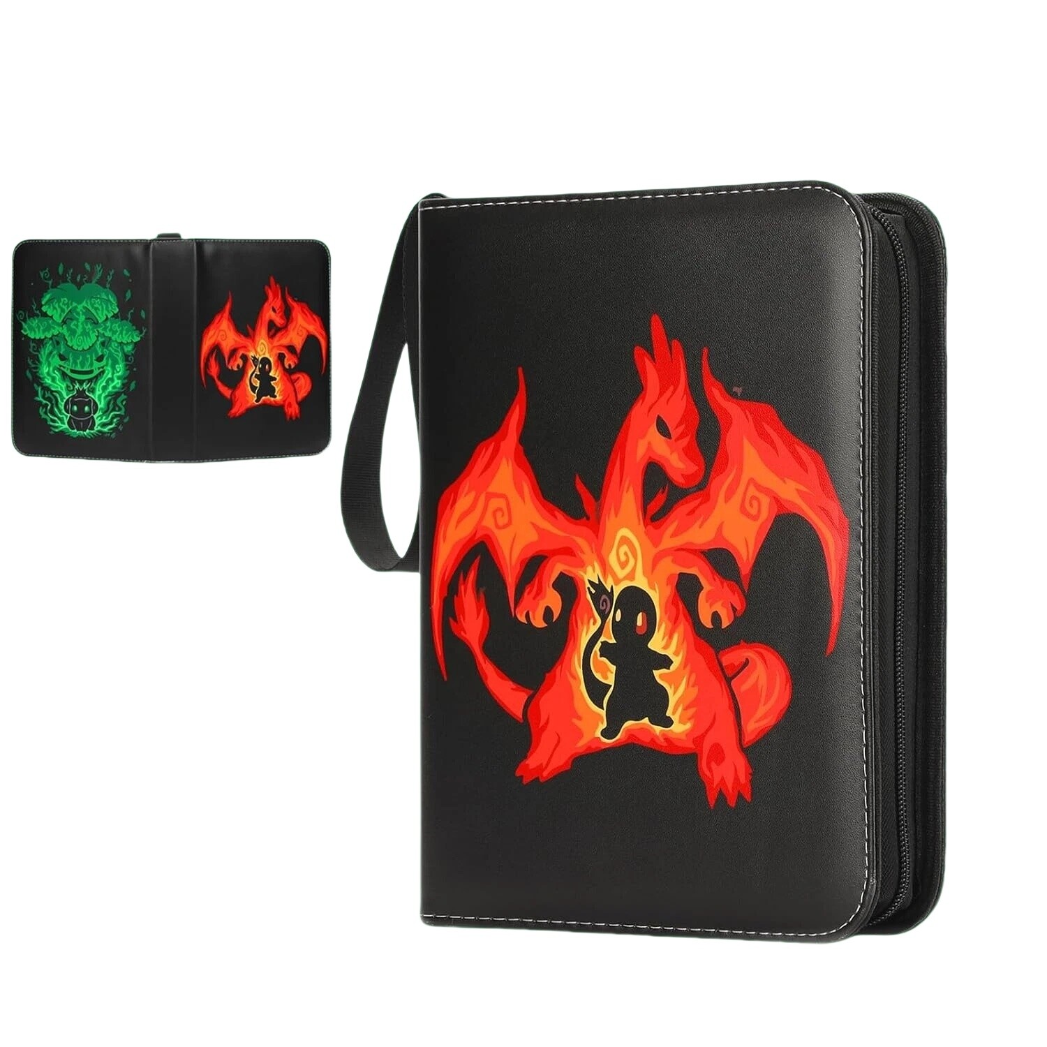 Card Binder for Pokemon Cards Holder Fits 400 Cards w/ 50 Removable Sleeves New
