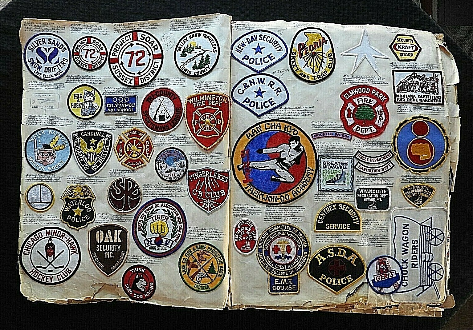 1972 NCHA "9th MICHIGAN FALL CAMPOUT" CHESANING MI JACKET SHOULDER PATCH