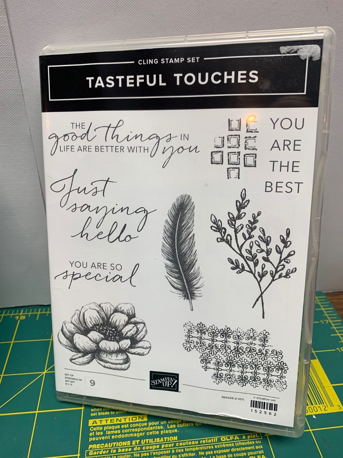 Stampin up tasteful touches stamp set the best good things friendship