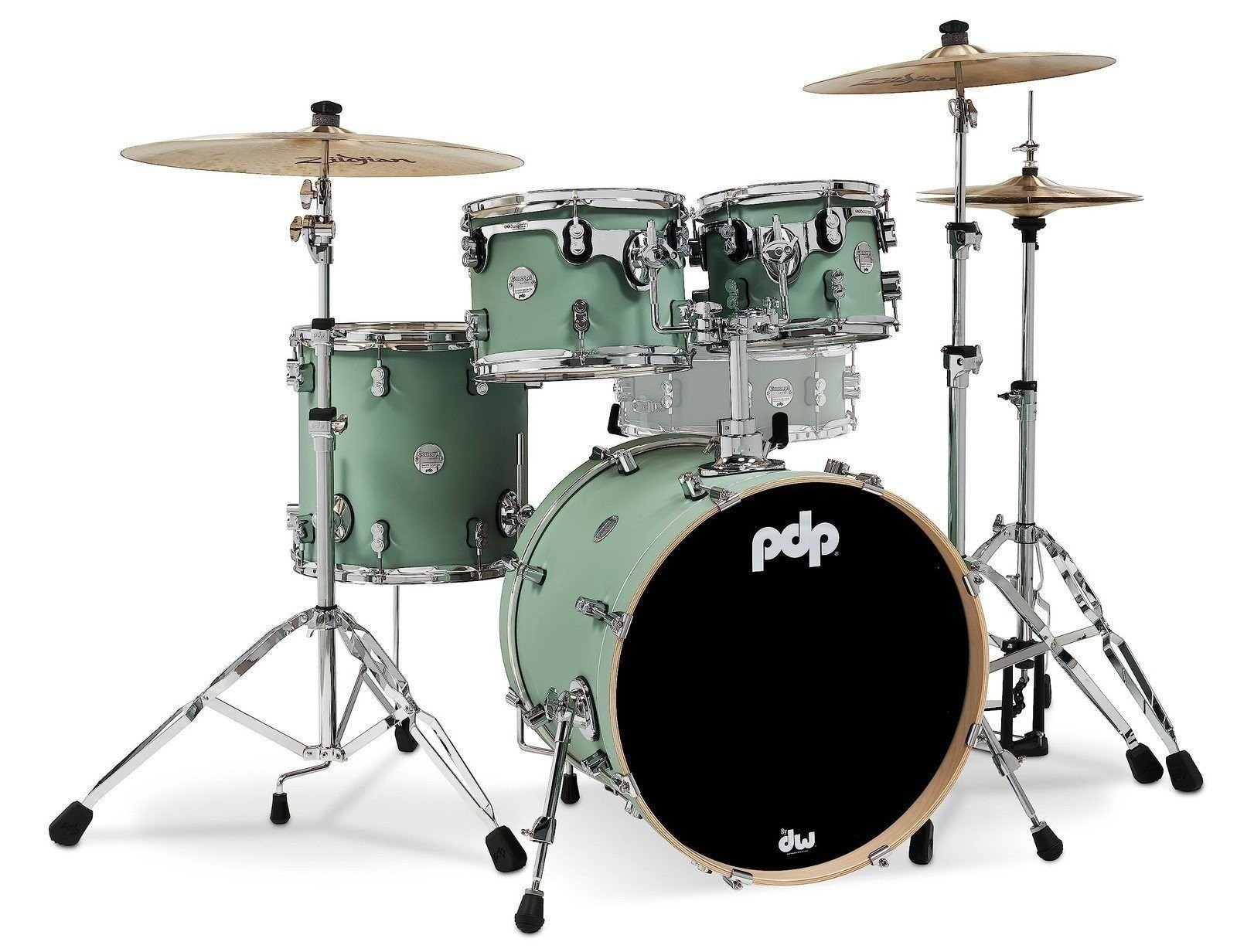 Pacific Drums & Percussion PDP Concept Maple 4-Piece Fusion, Satin Seafoam...