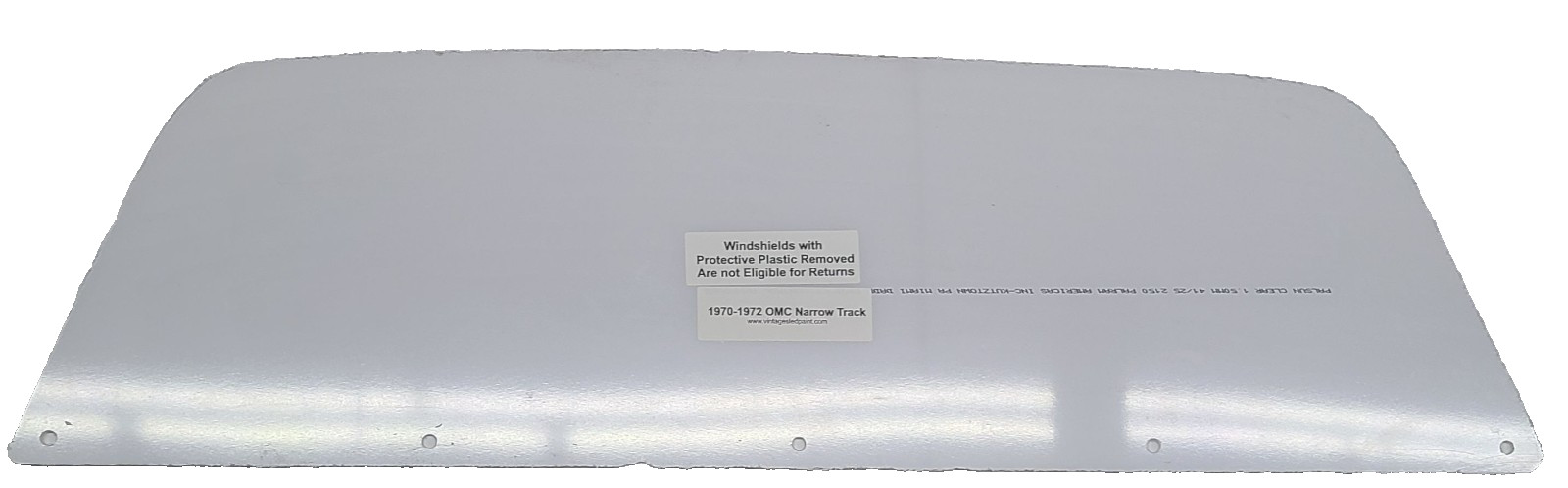 1970 1972 Johnson Evinrude Snow Cruiser White Short Windshield Snowmobile