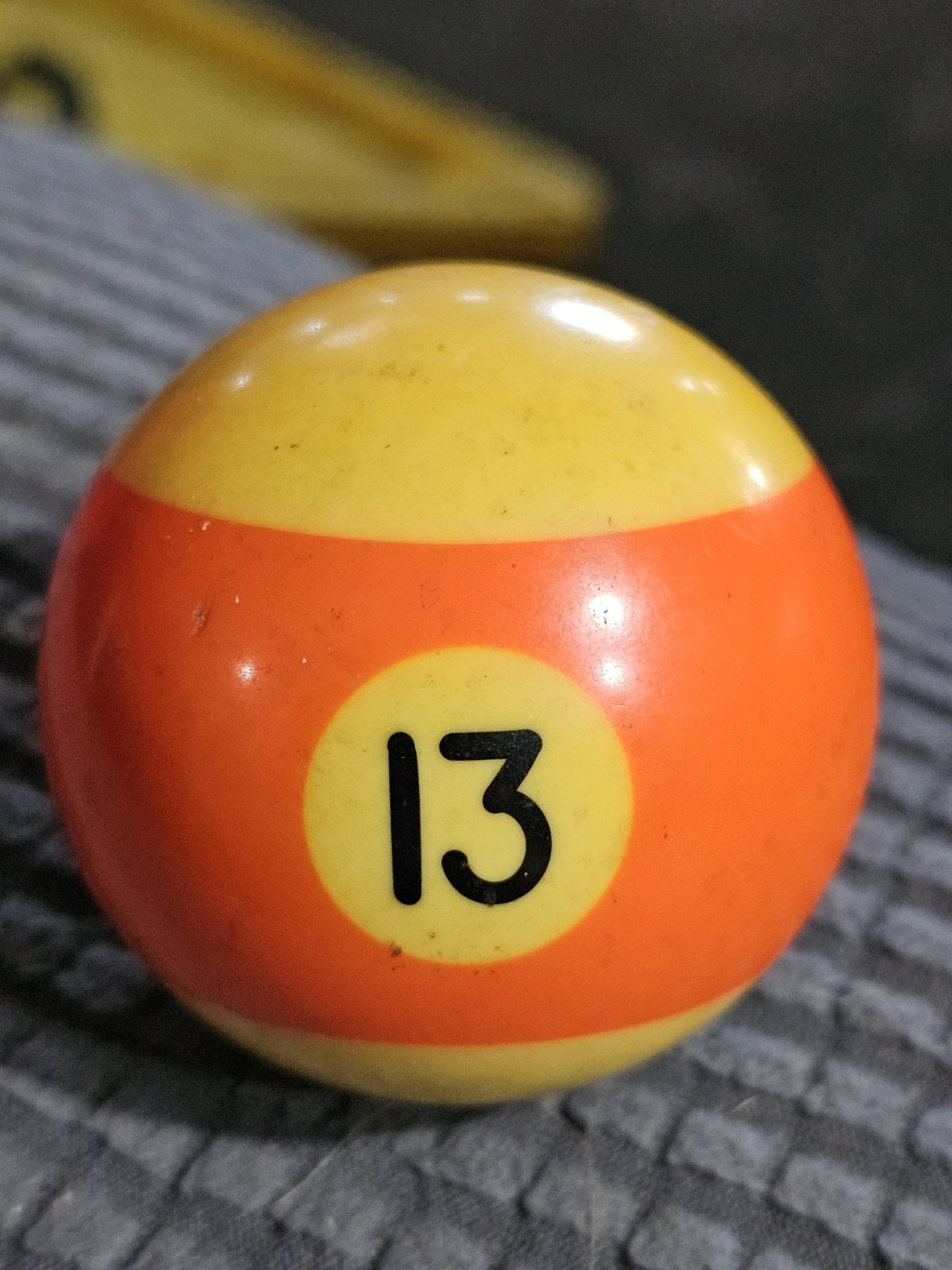 Vintage 1960s ? #13 Billiard Pool Ball Bakelite ?