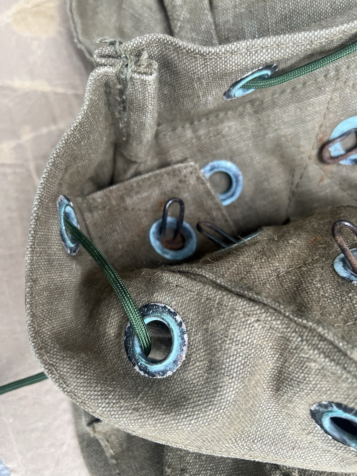 Vintage Military Backpack Camping Hiking Rucksack