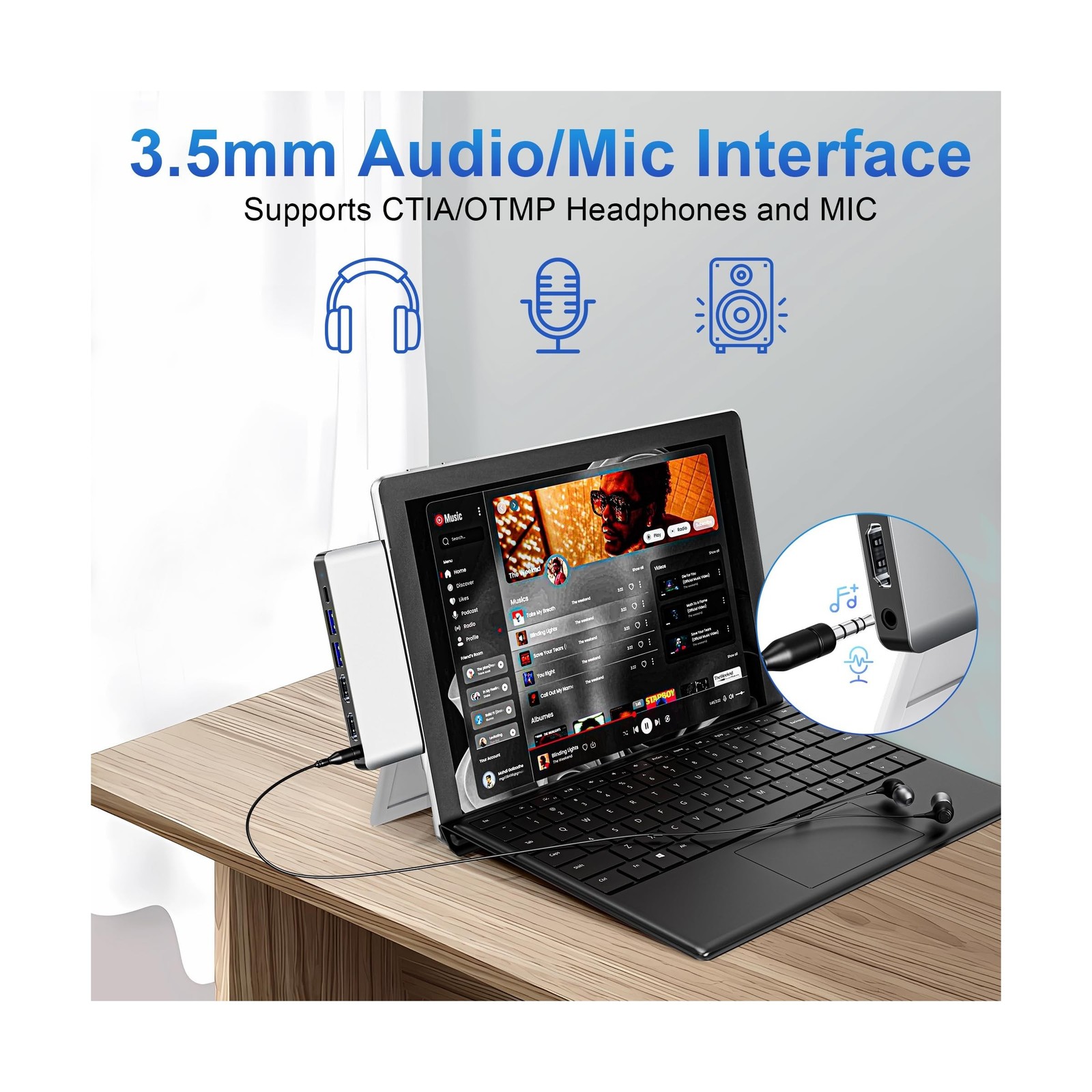 Surface Pro 9/10/11/X Docking Station, Quad Display Surface pro... FAST USA SHIP