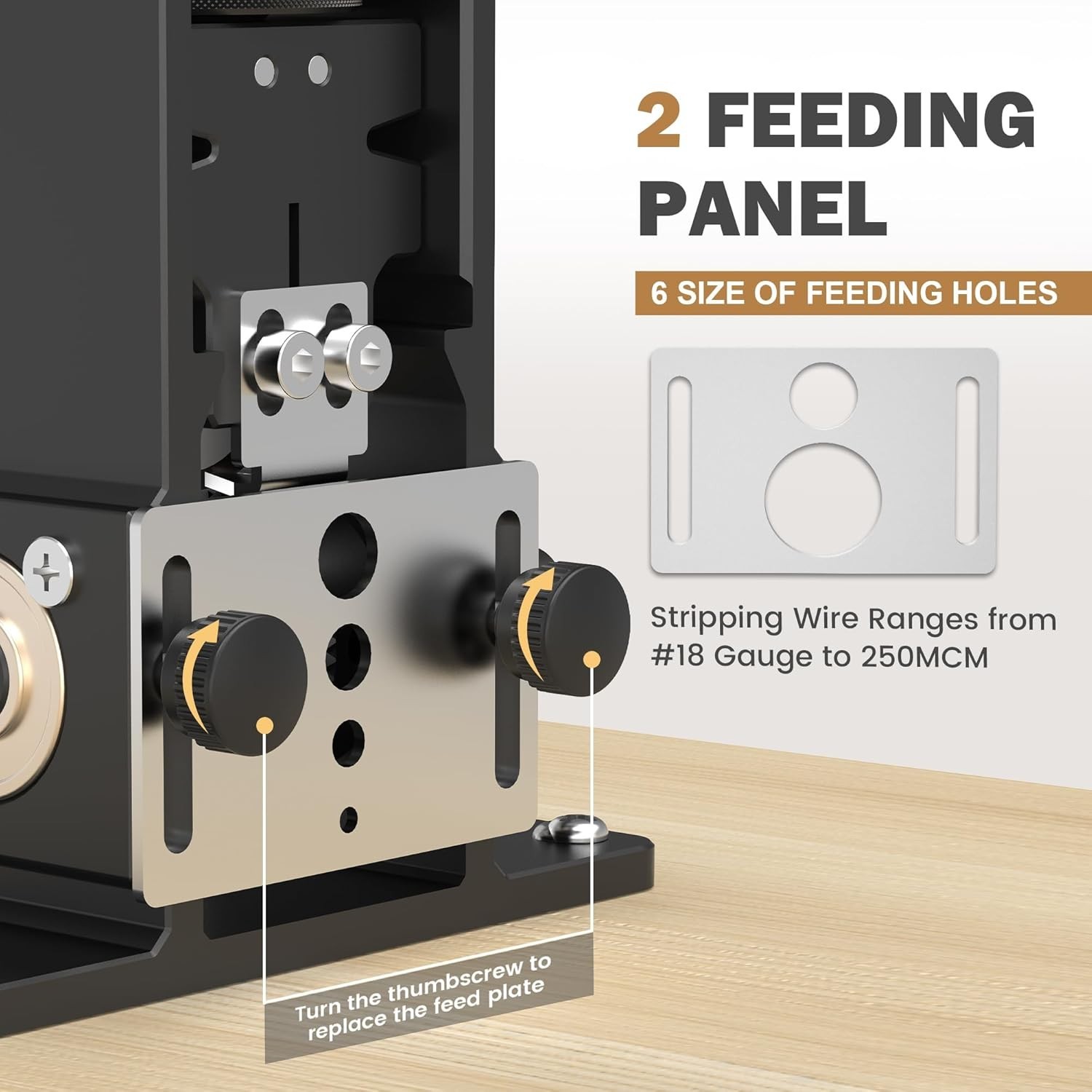Adjustable Wire Stripper Machine, Upgraded – Drill-Powered Automatic Stripper